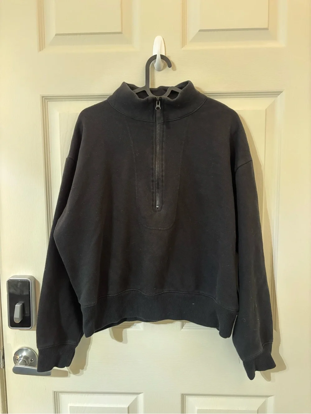 a new day Black Half-Zip Turtleneck Sweatshirt